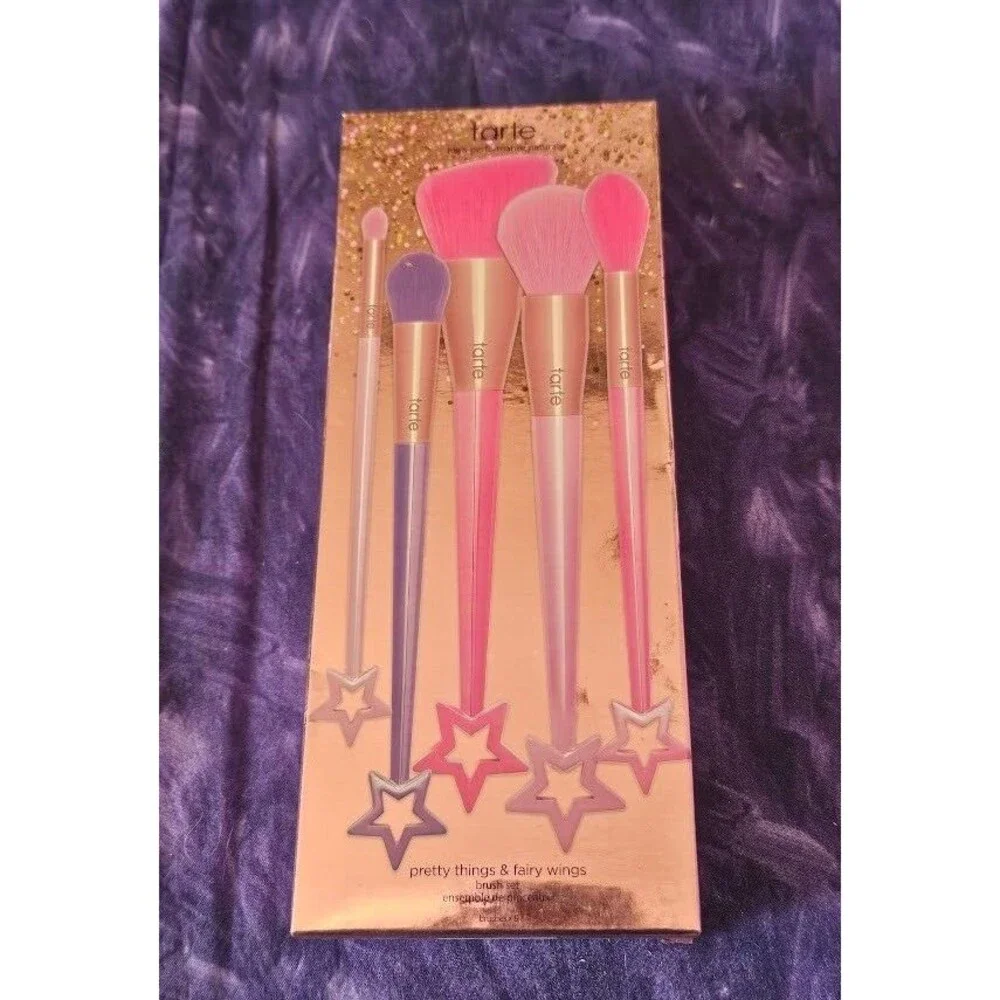 Tarte Pretty Things & Fairy Wings Makeup Brush Box Set 5 Brushes Limited Edition